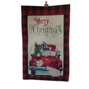 Gnomes Merry Christmas Garden Outdoor Flag 26x40 inches Double Sided Buffalo